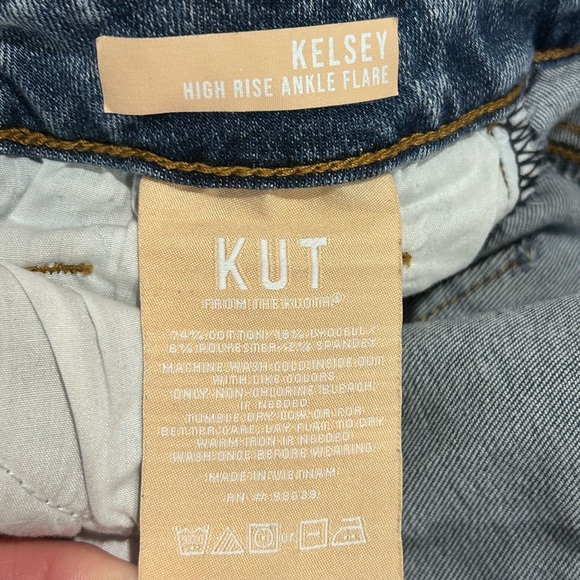 Kut From The Kloth Kelsey High Rise Ankle Flare Women's Size 8 - Picture 4 of 12